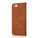 iPhone 16e / 17e Dual-color Stitching Leather Phone Case - Brown Red