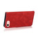 iPhone 16e / 17e Dual-color Stitching Leather Phone Case - Red Blue