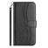 iPhone 16e / 17e Dual-Folded S-shape Leather Phone Case - Black