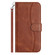 iPhone 16e / 17e Dual-Folded S-shape Leather Phone Case - Coffee
