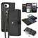 iPhone 16e / 17e DUX DUCIS Lawa Series 2 in 1 Wallet Zipper Detachable MagSafe Phone Case with Lanyard - Black