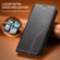 iPhone 16e / 17e Elastic Wristband Magnetic Suction Leather Phone Case - Black
