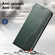 iPhone 16e / 17e Elastic Wristband Magnetic Suction Leather Phone Case - Green