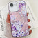 iPhone 16e / 17e Electroplating Flowers Plants Texture TPU Phone Case - Azalea FL4