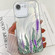 iPhone 16e / 17e Electroplating Flowers Plants Texture TPU Phone Case - Lavender FL3