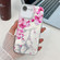 iPhone 16e / 17e Electroplating Flowers Plants Texture TPU Phone Case - Peach Blossom FL18