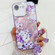 iPhone 16e / 17e Electroplating Flowers Plants Texture Wristband TPU Phone Case - Azalea FL4
