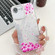 iPhone 16e / 17e Electroplating Flowers Plants Texture Wristband TPU Phone Case - Sakura FL12