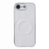 iPhone 16e / 17e Electroplating PC Snow Bark Texture MagSafe Phone Case - White