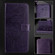 iPhone 16e / 17e Embossed Butterfly Leather Phone Case - Dark Purple