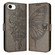 iPhone 16e / 17e Embossed Butterfly Leather Phone Case - Grey