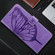 iPhone 16e / 17e Embossed Butterfly Leather Phone Case - Light Purple