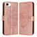 iPhone 16e / 17e Embossed Butterfly Leather Phone Case - Rose Gold