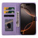 iPhone 16e / 17e Embossed Checkered Leather Phone Case - Purple