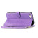 iPhone 16e / 17e Embossed Flower Zipper Leather Phone Case - Purple