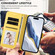 iPhone 16e / 17e Embossed Heart Cat Leather Phone Case with Hand Strap - Yellow