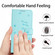 iPhone 16e / 17e Embossed Kitten Phone Leather Case with Lanyard - Mint Green