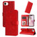 iPhone 16e / 17e Embossed Sunflower Leather Phone Case - Red