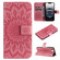 iPhone 16e / 17e Embossed Sunflower Pattern Flip Leather Phone Case - Pink