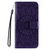iPhone 16e / 17e Embossed Sunflower Pattern Flip Leather Phone Case - Purple