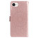 iPhone 16e / 17e Embossed Sunflower Pattern Flip Leather Phone Case - Rose Gold