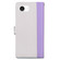 iPhone 16e / 17e Embossed Two-Color Leather Phone Case - Purple White