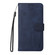 iPhone 16e / 17e ENKAY Card Wallet Calf Texture Leather Phone Case with Screen Film - Blue