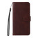 iPhone 16e / 17e ENKAY Card Wallet Calf Texture Leather Phone Case with Screen Film - Brown