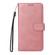 iPhone 16e / 17e ENKAY Card Wallet Calf Texture Leather Phone Case with Thickened Glue No White Edge Film - Pink