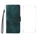 iPhone 16e / 17e ENKAY Embossed Rhombus Starry Leather Phone Case with Screen Film - Green