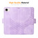 iPhone 16e / 17e ENKAY Embossed Rhombus Starry Leather Phone Case with Screen Film - Purple
