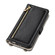 iPhone 16e / 17e ESEBLE E11 Colorful Litchi Pattern Zipper Wallet Leather Phone Case - Black