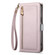 iPhone 16e / 17e ESEBLE E11 Colorful Litchi Pattern Zipper Wallet Leather Phone Case - Light Purple