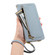 iPhone 16e / 17e ESEBLE E11 Colorful Litchi Pattern Zipper Wallet Leather Phone Case - Sky Blue