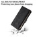 iPhone 16e / 17e ESEBLE Retro Frosted RFID Flip Leather Phone Case - Black