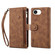iPhone 16e / 17e ESEBLE Retro Frosted RFID Flip Leather Phone Case - Brown
