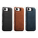 iPhone 16e / 17e ESEBLE Retro Texture Double Buckle Card Slot Phone Case - Black