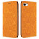 iPhone 16e / 17e Ethnic Embossed Adsorption Leather Phone Case - Yellow