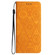 iPhone 16e / 17e Ethnic Embossed Adsorption Leather Phone Case - Yellow