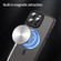 iPhone 16e / 17e Fan Dun Series TPU Hybrid PC Frosted Magsafe Phone Case - Black