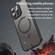 iPhone 16e / 17e Fan Dun Series TPU Hybrid PC Frosted Magsafe Phone Case - Black