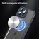 iPhone 16e / 17e Fan Dun Series TPU Hybrid PC Frosted Magsafe Phone Case - Blue