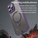 iPhone 16e / 17e Fan Dun Series TPU Hybrid PC Frosted Magsafe Phone Case - Purple