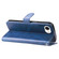 iPhone 16e / 17e Fashion Calf Texture Zipper Leather Phone Case - Blue