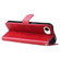 iPhone 16e / 17e Fashion Calf Texture Zipper Leather Phone Case - Red