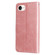 iPhone 16e / 17e Fashion Calf Texture Zipper Leather Phone Case - Rose Gold
