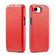 iPhone 16e / 17e Fierre Shann 64 Texture Vertical Flip PU Leather Phone Case - Red