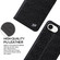 iPhone 16e / 17e Fierre Shann Crocodile Texture Magnetic Genuine Leather Phone Case - Black