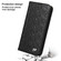 iPhone 16e / 17e Fierre Shann Crocodile Texture Magnetic Genuine Leather Phone Case - Black