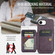 iPhone 16e / 17e Fierre Shann Oil Wax Cow Leather Card Holder Back Phone Case - Purple